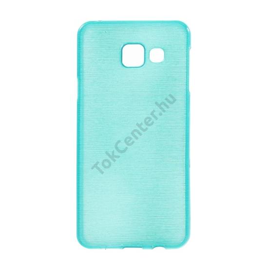 Samsung Galaxy A3 (2016) (SM-A310F) Telefonvédő gumi / szilikon (szálcsiszolt mintázat) VILÁGOSKÉK
