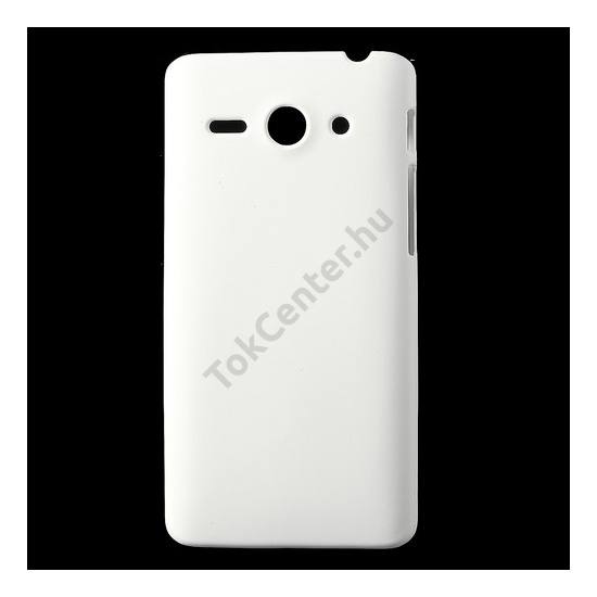 Huawei Ascend Y530 (C8813) Műanyag telefonvédő gumírozott FEHÉR