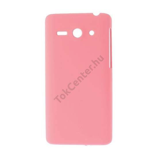 Huawei Ascend Y530 (C8813) Műanyag telefonvédő gumírozott RÓZSASZÍN