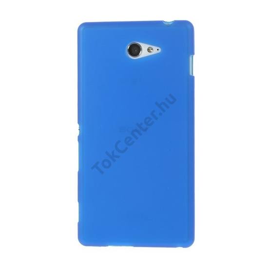 Sony Xperia M2 (D2303) Telefonvédő gumi / szilikon SÖTÉTKÉK