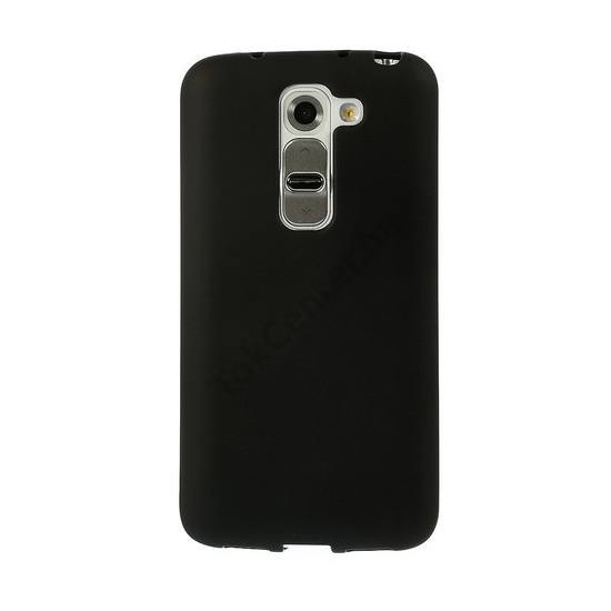 LG G2 mini (D620) Telefonvédő gumi / szilikon (fényes keret) FEKETE