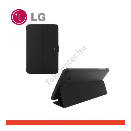 LG G Pad 7.0 (V400) Műanyag telefonvédő (FLIP, oldalra nyíló, asztali tartó funkció) FEKETE