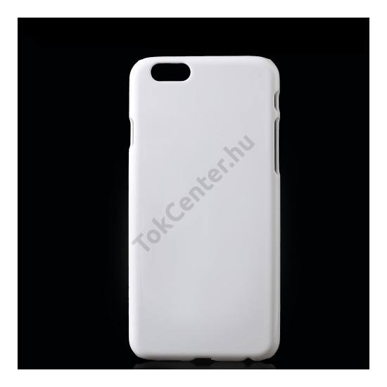 Apple iPhone 6 4.7 / Apple iPhone 6S 4.7 Műanyag telefonvédő (gumírozott) FEHÉR