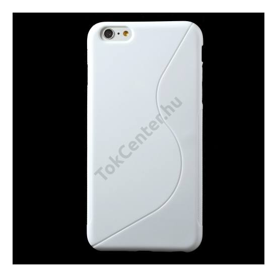 Apple iPhone 6 Plus 5.5`` Telefonvédő gumi / szilikon (S-line) FEHÉR