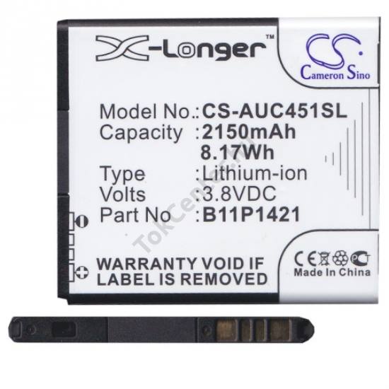 Asus Zenfone C (ZC451CG) Akku 2150 mAh LI-ION (C11P1501 kompatibilis)