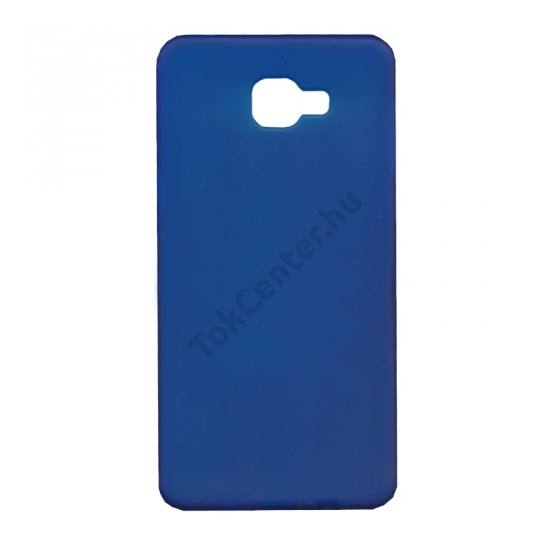 Samsung Galaxy A9 (2016) (SM-A910) Telefonvédő gumi / szilikon (fényes keret) KÉK