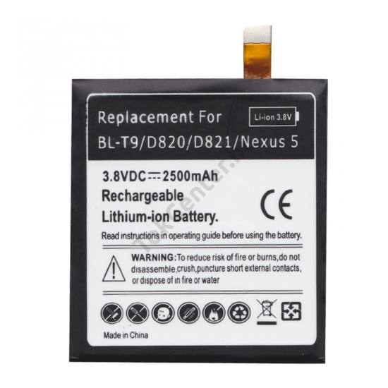 LG Nexus 5 (D821) Akku 2500 mAh LI-ION (belső akku, beépítése szakértelmet igényel! BL-T9 kompatibilis)