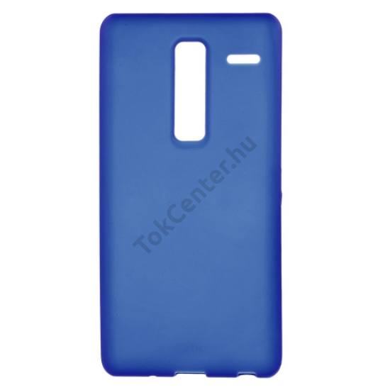 LG Zero (H650E) Telefonvédő gumi / szilikon (fényes keret) KÉK