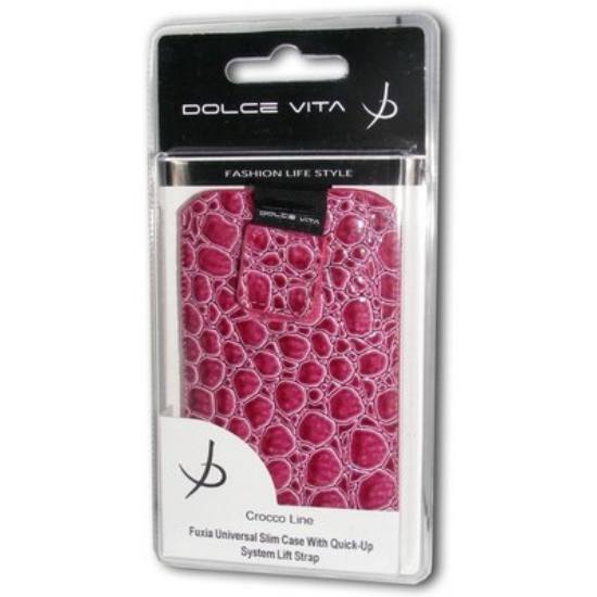 DOLCE VITA tok álló (krokodilbőr minta) LILA