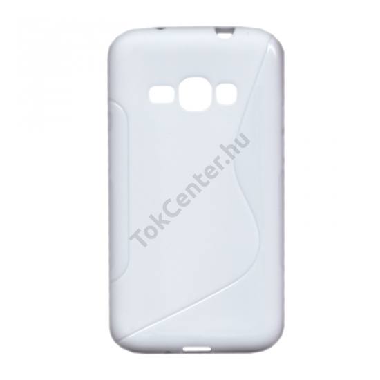 Samsung Galaxy J1 (2016) (SM-J120) Telefonvédő gumi / szilikon (S-line) FEHÉR