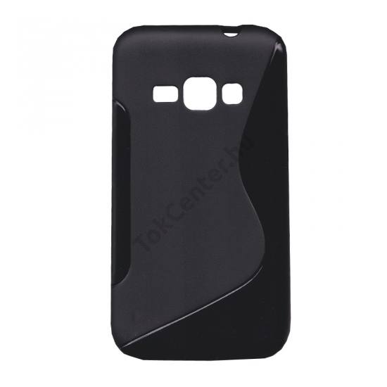 Samsung Galaxy J1 (2016) (SM-J120) Telefonvédő gumi / szilikon (S-line) FEKETE