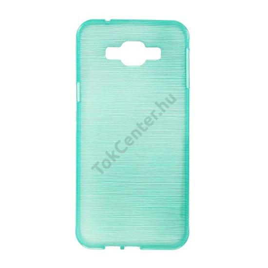 Samsung Galaxy A8 (SM-A800F) Telefonvédő gumi / szilikon (szálcsiszolt mintázat) KÉK