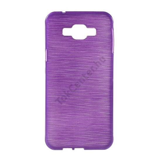 Samsung Galaxy A8 (SM-A800F) Telefonvédő gumi / szilikon (szálcsiszolt mintázat) LILA