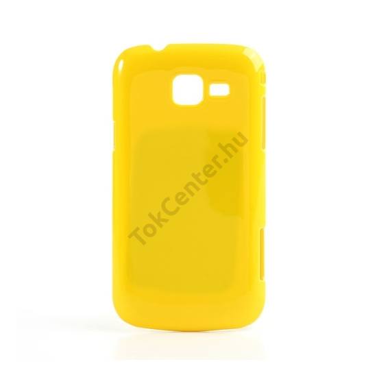 Samsung Galaxy Trend II (GT-S7570) Műanyag telefonvédő FÉNYES SÁRGA