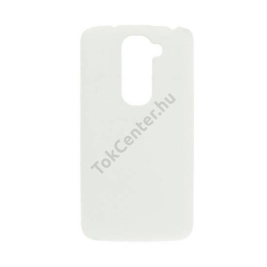 LG G2 mini (D620) Műanyag telefonvédő gumírozott FEHÉR
