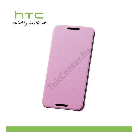 HTC Desire 610 Műanyag telefonvédő (FLIP, oldalra nyíló) RÓZSASZÍN