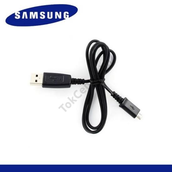 Adatátvitel adatkábel, töltő funkció (microUSB, 80 cm) FEKETE (ECB-DU28BE)