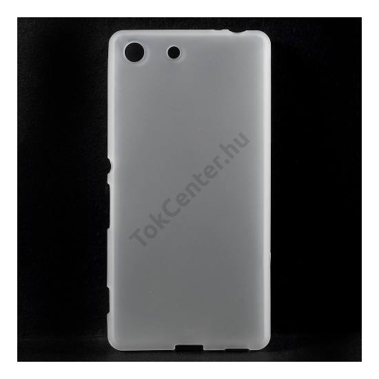 Sony Xperia M5 Telefonvédő gumi / szilikon (fényes keret) ÁTLÁTSZÓ