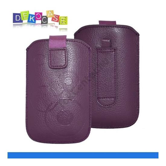 DEKOCASE tok álló (körmintás, kihúzható tépőzár, övre fűzhető, XXXL méret) LILA	