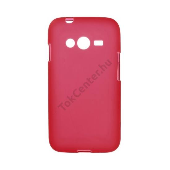 Samsung Galaxy Ace NXT (SM-G313H) Telefonvédő gumi / szilikon (fényes keret) PIROS