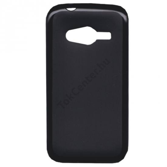 Samsung Galaxy Ace NXT (SM-G313H) Telefonvédő gumi / szilikon (fényes keret) FEKETE