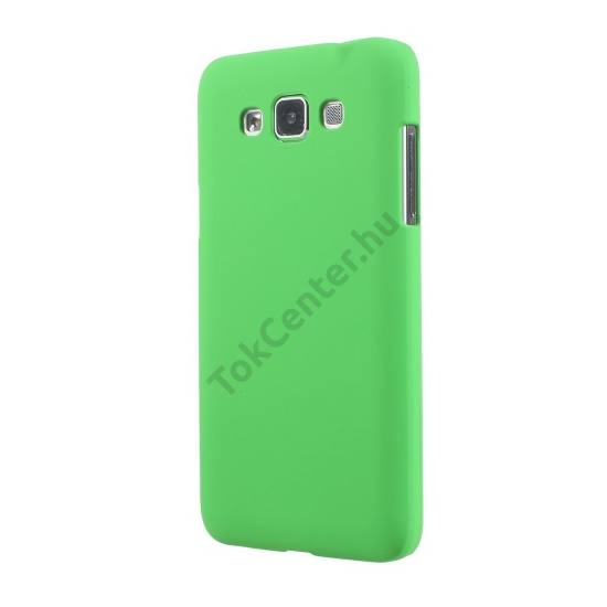 Samsung Galaxy Grand 3 (SM-G7200) Műanyag telefonvédő gumírozott ZÖLD