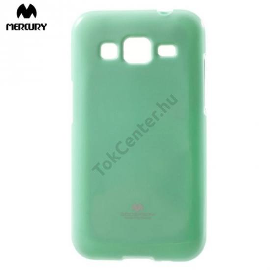 Samsung Galaxy Core Prime (SM-G360) MERCURY Goospery telefonvédő gumi / szilikon (csillámporos) CYAN