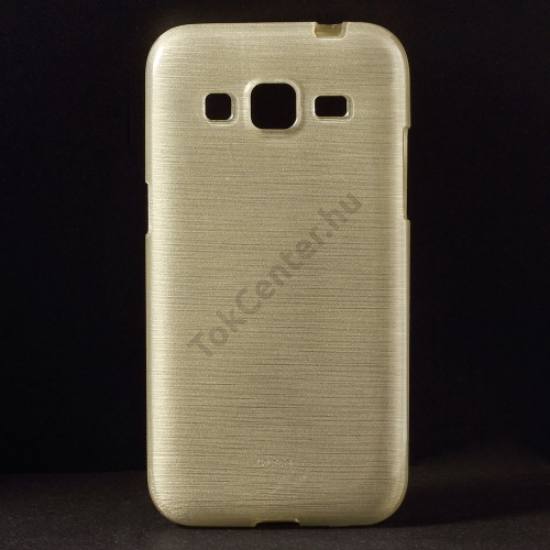 Samsung Galaxy Core Prime (SM-G360) Telefonvédő gumi / szilikon (szálcsiszolt mintázat) ARANY