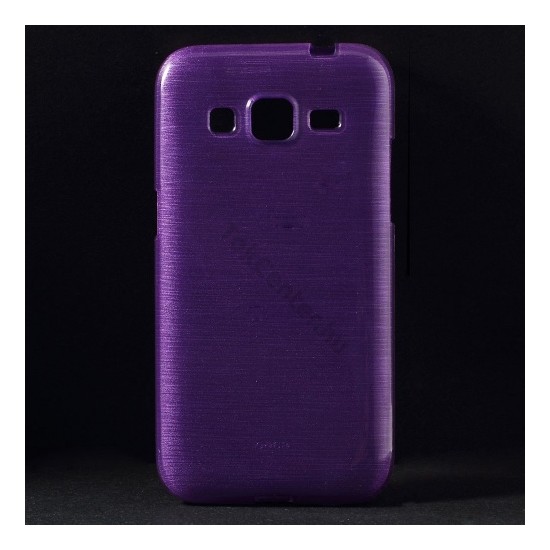 Samsung Galaxy Core Prime (SM-G360) Telefonvédő gumi / szilikon (szálcsiszolt mintázat) LILA