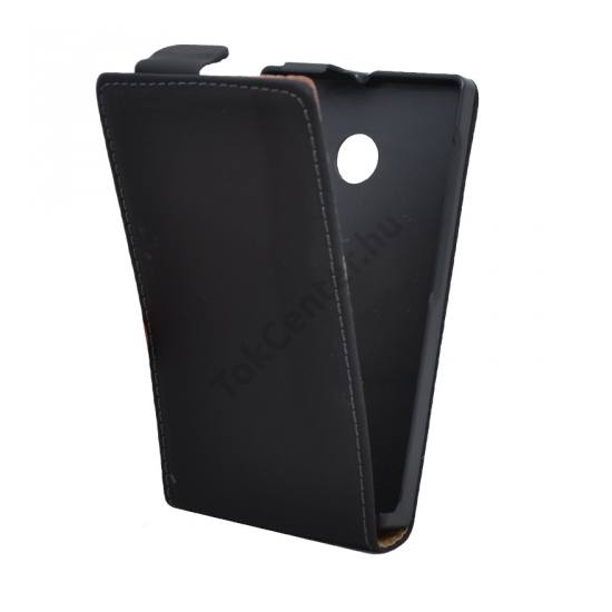 Microsoft Lumia 532 Tok álló, bőr (FLIP, mágneses) FEKETE