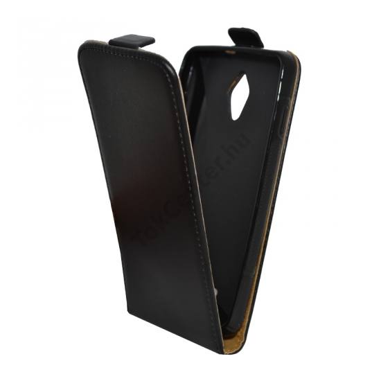 Vodafone Smart 4 turbo Tok álló, bőr (FLIP, mágneses) FEKETE