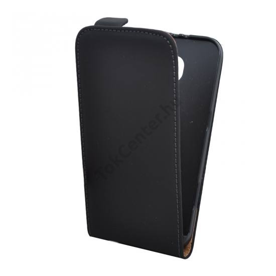 Samsung Galaxy S6 (SM-G920) Tok álló, bőr (FLIP, mágneses) FEKETE