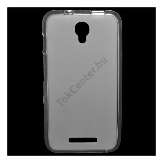 Alcatel Pixi First (OT-4024) Telefonvédő gumi / szilikon (fényes keret) ÁTLÁTSZÓ