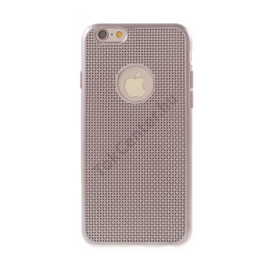 Telefonvédő gumi / szilikon (fonott minta) ROZÉARANY