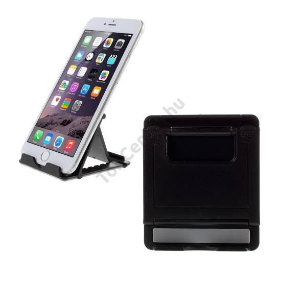 Asztali tartó (univerzális, műanyag, állítható, filmnézéshez ideális!) FEKETE