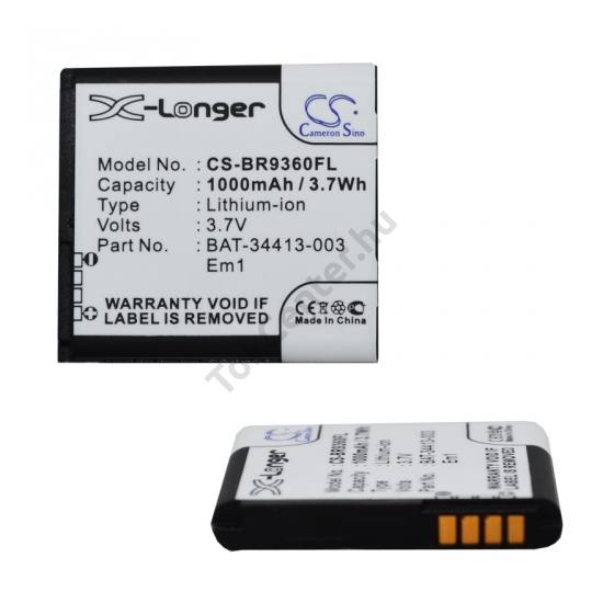 BlackBerry 9360 Curve Akku 1000 mAh LI-ION (E-M1 / ACC-39508-201 kompatibilis)