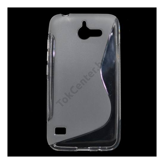 Huawei Ascend Y550 Telefonvédő gumi / szilikon (S-line) ÁTLÁTSZÓ