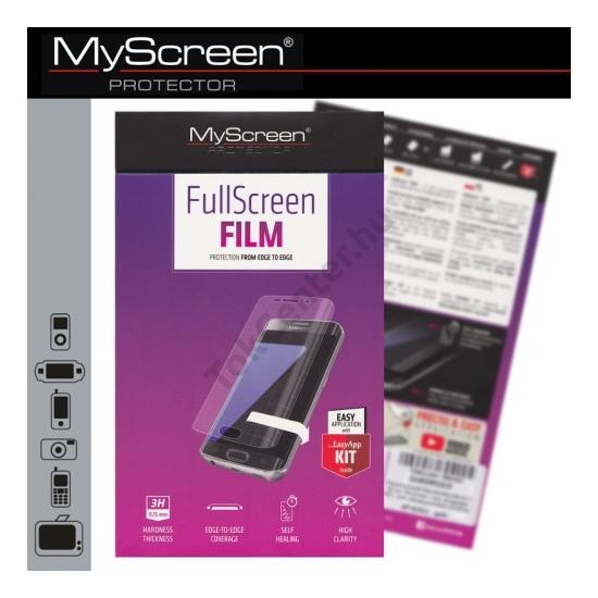 Samsung Galaxy A5 (2016) (SM-A510F) Képernyővédő fólia törlőkendővel (1 db-os, full screen, íves részre, öntapadós PET, nem visszaszedhető) CRYSTAL áttetsző