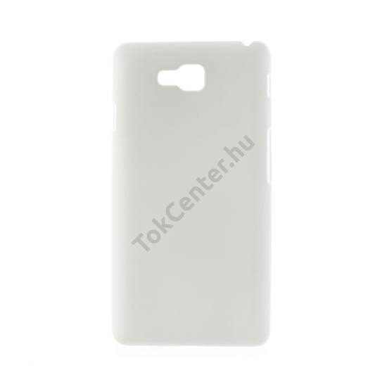 LG Optimus L9 II. (D605) Műanyag telefonvédő gumírozott FEHÉR