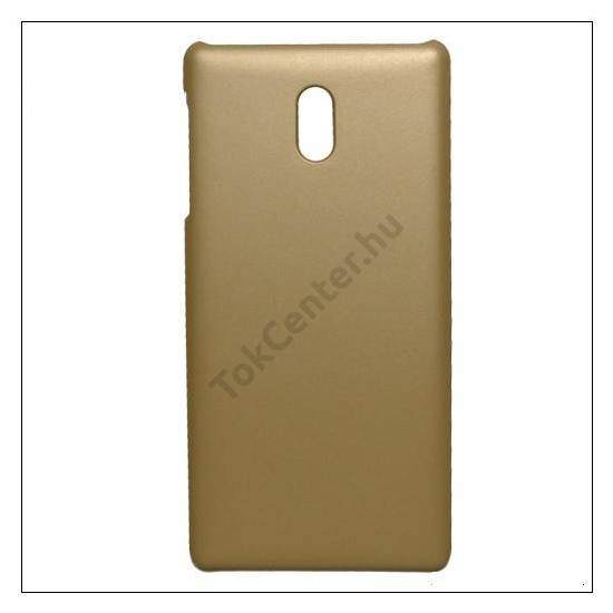 HUAWEI P Smart (Enjoy 7S) Műanyag telefonvédő (gumírozott) ARANY	