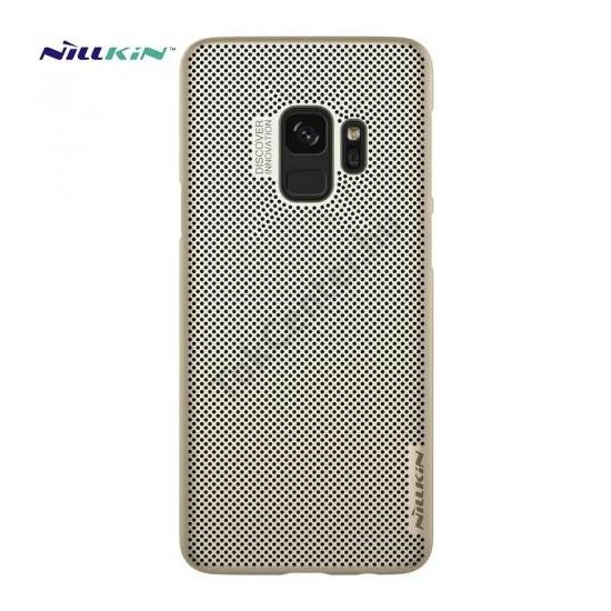 SAMSUNG Galaxy S9 Plus (SM-G965) NILLKIN AIR műanyag telefonvédő (gumírozott, lyukacsos) ARANY	