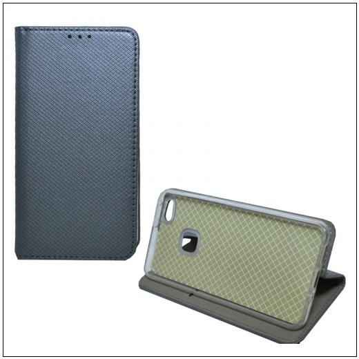 SAMSUNG Galaxy A5 (2017) SM-A520F Tok álló, bőr (FLIP, oldalra nyíló, asztali tartó funkció, rombuszminta) SZÜRKE	