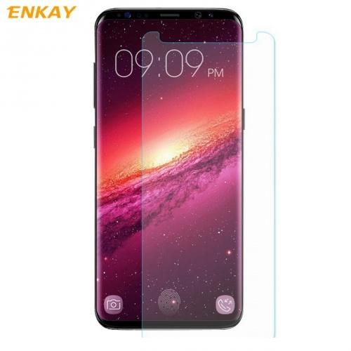 SAMSUNG Galaxy S9 Plus (SM-G965) ENKAY képernyővédő fólia (1 db, edzett üveg, 2.5D lekerekített szél, karcálló, 0.26mm, 9H) ÁTLÁTSZÓ	