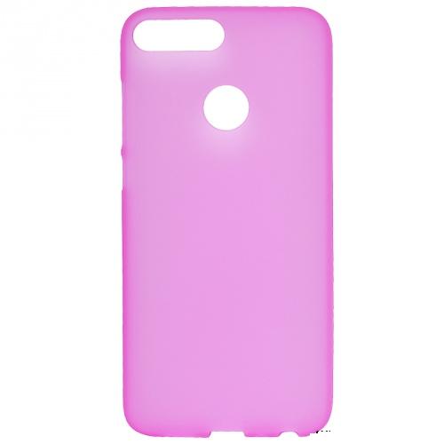 HUAWEI Honor 9 Lite Telefonvédő gumi / szilikon (matt, fényes keret) RÓZSASZÍN	