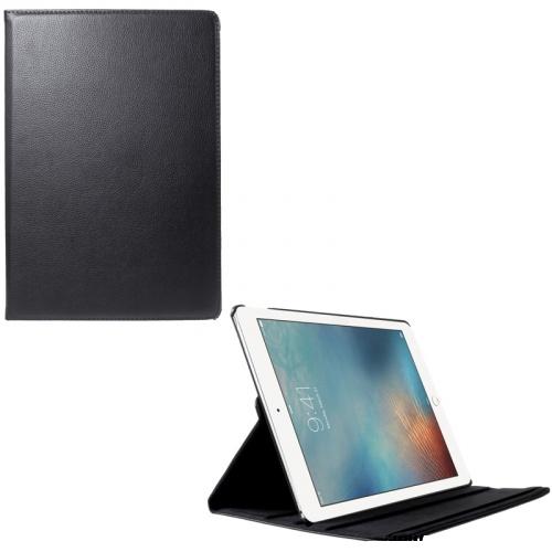 APPLE IPAD Pro 12.9 (2017) Tok álló, bőr (FLIP, asztali tartó funkció, 360°-ban forgatható) FEKETE	