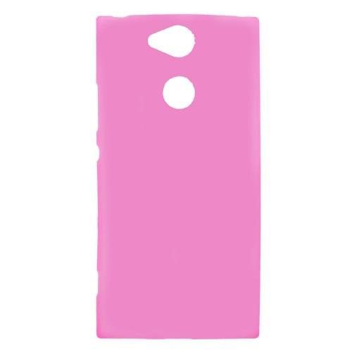SONY Xperia XA2 (H4113) Telefonvédő gumi / szilikon (matt, fényes keret) RÓZSASZÍN	