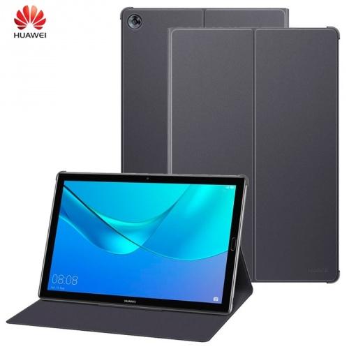 HUAWEI MediaPad M5 10.8 LTE /HUAWEI MediaPad M5 10.8 WIFI Tok álló, bőr (FLIP, oldalra nyíló, asztali tartó funkció) SZÜRKE	