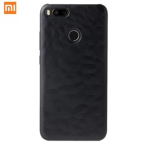 XIAOMI Mi A1 Műanyag telefonvédő (3D hatás) FEKETE	