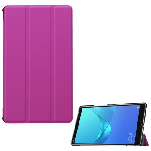HUAWEI MediaPad M5 8.4 Tok álló, bőr (FLIP, oldalra nyíló, TRIFOLD asztali tartó funkció) LILA	