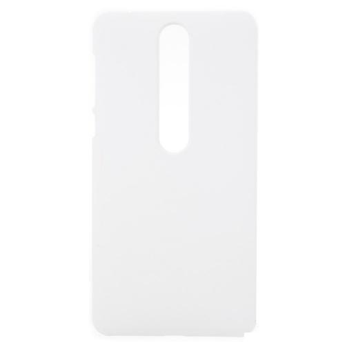 NOKIA 6.1 (2018) Műanyag telefonvédő (gumírozott) FEHÉR	